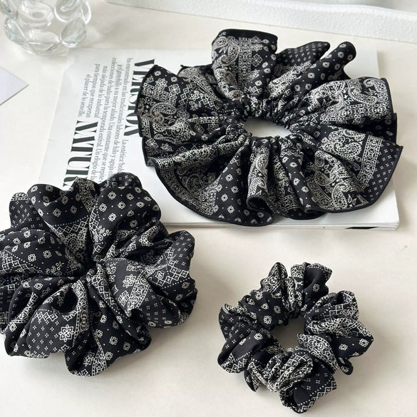 Fabric Handmade Light Luxury Vintage Cashew Flower Women's Hair Ring