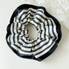 Fabric Handmade Striped Scrunchie Hair Accessory For Ponytail And Hair Bun