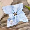 Fabric Handmade Sweet High Elasticity Bear Square Hair Accessory For Women
