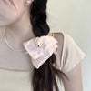 Fabric Handmade Sweet High Elasticity Bear Square Hair Accessory For Women