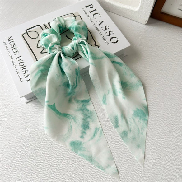 Fabric Handmade Tiedyed Large Intestine Hair Ring Hair Accessories