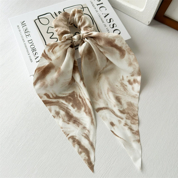 Fabric Handmade Tiedyed Large Intestine Hair Ring Hair Accessories