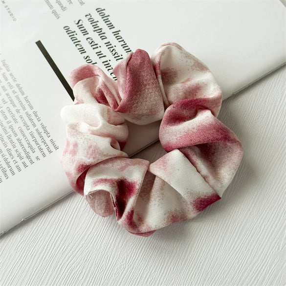 Fabric Handmade Tiedyed Large Intestine Hair Ring Hair Accessories