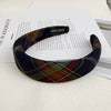Fabric Handmade Women's Blue Bow Headband