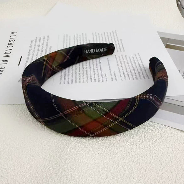 Fabric Handmade Women's Blue Bow Headband