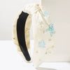 Fabric Headband Set With Pearls For Women Hair Accessories Knot Style