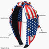Fabric Headband With Diamond Fivepointed Star And Striped Pattern Women's Hair Accessories