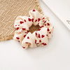 Fabric Heart Threecolor Handmade Scrunchie For Women Hair Accessory
