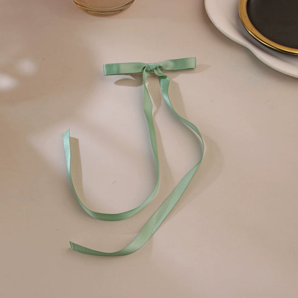 Fabric Ribbon Bow Hairpin Ballet Style Manual Processing Women's Headwear