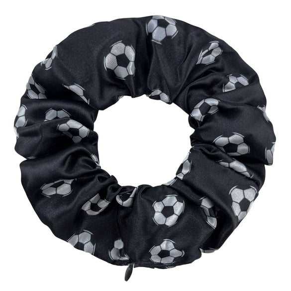 Fabric Sports Series Geometric Patterns Knitting Invisible Zipper Hair Tie