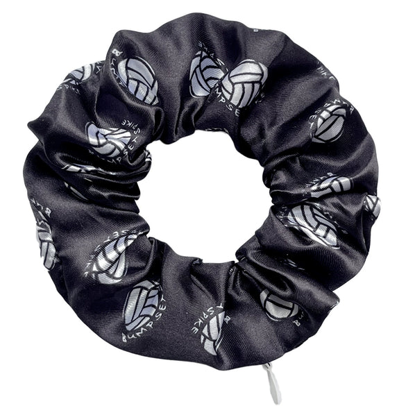 Fabric Sports Series Geometric Patterns Knitting Invisible Zipper Hair Tie