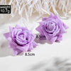 Fabric Sunflower Rose Flower Earrings For Women