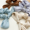 Fabric Twisted Knot Bow Simple Handmade Women's Hair Ring Headwear