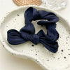 Fabric Twisted Knot Bow Simple Handmade Women's Hair Ring Headwear