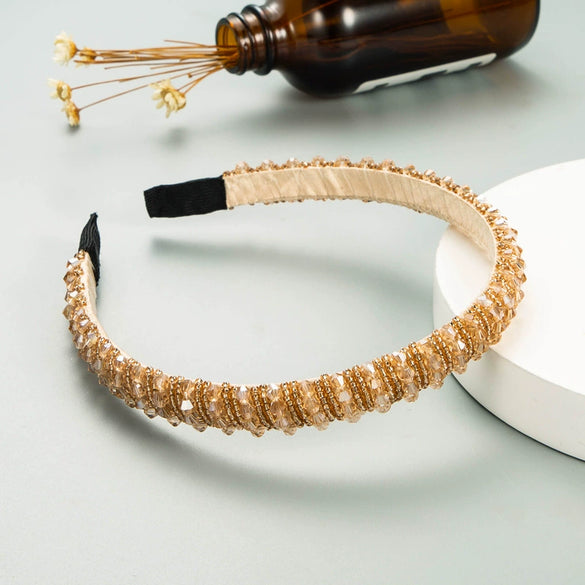 Face Washing Hairband Fabric Handmade Set With Diamonds Women's Fashion Hair Accessories