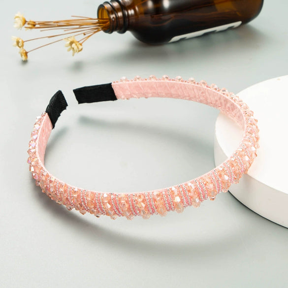 Face Washing Hairband Fabric Handmade Set With Diamonds Women's Fashion Hair Accessories