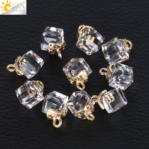 Faceted Glass And Crystal Beads For Jewelry Making Handmade Diy Jewelry Accessories With Large Hole Design