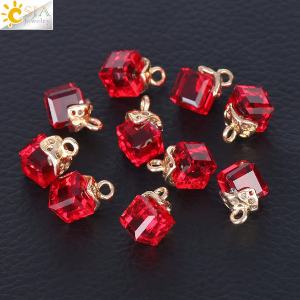 Faceted Glass And Crystal Beads For Jewelry Making Handmade Diy Jewelry Accessories With Large Hole Design