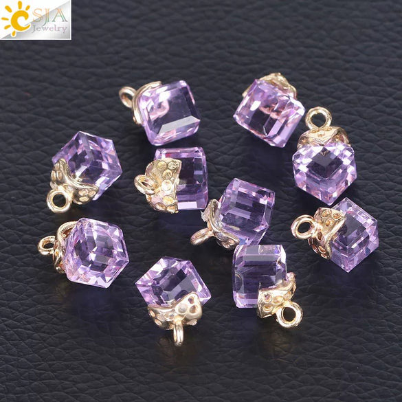 Faceted Glass And Crystal Beads For Jewelry Making Handmade Diy Jewelry Accessories With Large Hole Design
