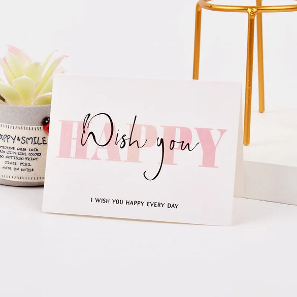 Factory Provided Simple Greeting Cards With Envelope Bakery-Style Birthday Cards And Thank-You Cards