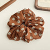 Fairy Lace Pearl Scrunchie For Women Floral Geometric Cloth Hair Tie Inlaid With Pearls