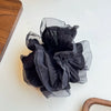 Fairy Lace Pearl Scrunchie For Women Floral Geometric Cloth Hair Tie Inlaid With Pearls