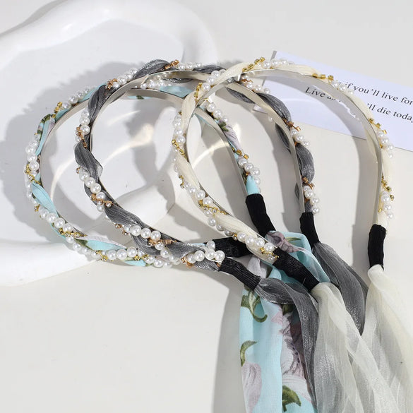 Fairy Style Bow Knot Cloth Hair Band