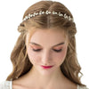 Fairy Style Classic Style Leaf Artificial Crystal Hair Band