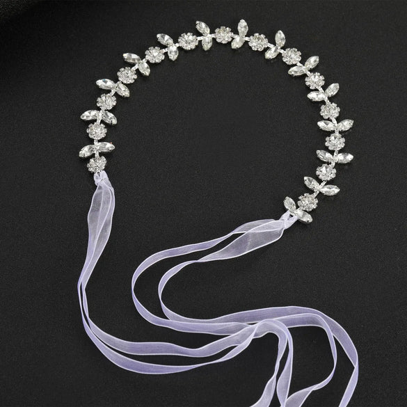 Fairy Style Classic Style Leaf Artificial Crystal Hair Band