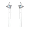 Fairy Style Simple Style Irregular Star Alloy Plating Inlay Moonstone Women'S Drop Earrings