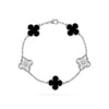 Fanjia High Version Clover Bracelet Female Titanium Steel Light Luxury 18K Niche Design Sense Internet Celebrity Non-Fading One Generation
