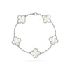 Fanjia High Version Clover Bracelet Female Titanium Steel Light Luxury 18K Niche Design Sense Internet Celebrity Non-Fading One Generation