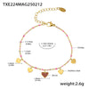 Fantasy Color Zircon 316L Stainless Steel Necklace Electroplating Women's Jewelry
