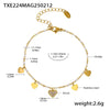 Fantasy Color Zircon 316L Stainless Steel Necklace Electroplating Women's Jewelry