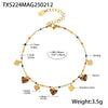 Fantasy Color Zircon 316L Stainless Steel Necklace Electroplating Women's Jewelry