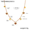 Fantasy Color Zircon 316L Stainless Steel Necklace Electroplating Women's Jewelry