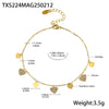 Fantasy Color Zircon 316L Stainless Steel Necklace Electroplating Women's Jewelry