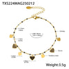 Fantasy Color Zircon 316L Stainless Steel Necklace Electroplating Women's Jewelry
