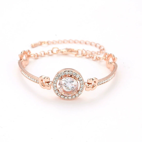 Fashion  Bracelet Women's Allmatch Bracelet Simple Temperament Noble Flash Diamond Bracelet Bracelet Bracelet Women