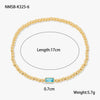 Fashion Accessible Luxury Stainless Steel Ball Bead Geometric Pattern 18K Gold Plated Women's Bracelet