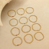Fashion Accessible Luxury Stainless Steel Ball Bead Geometric Pattern 18K Gold Plated Women's Bracelet