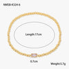 Fashion Accessible Luxury Stainless Steel Ball Bead Geometric Pattern 18K Gold Plated Women's Bracelet
