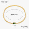 Fashion Accessible Luxury Stainless Steel Ball Bead Geometric Pattern 18K Gold Plated Women's Bracelet