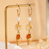 Fashion Accessories Ocean Series Pearl Conch Shell Starfish Earrings For Women Alloy Electroplated