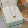 Fashion Accessories Titanium Steel Women's Light Luxury Cross Chain Necklace Set With Pearls Geometric Design
