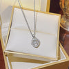 Fashion Accessories Titanium Steel Women's Light Luxury Cross Chain Necklace Set With Pearls Geometric Design