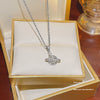 Fashion Accessories Titanium Steel Women's Light Luxury Cross Chain Necklace Set With Pearls Geometric Design