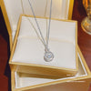 Fashion Accessories Titanium Steel Women's Light Luxury Cross Chain Necklace Set With Pearls Geometric Design