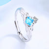 Fashion Adjustable Open Couple Ring For Men And Women S925 Silver Electroplated Band