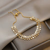 Fashion Adjustable Sequins Bracelet In Alloy With Geometric Design For Women
